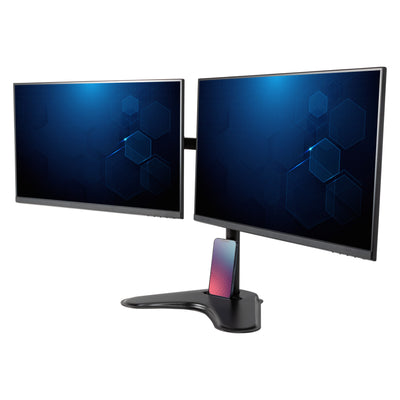 Free-Standing Dual Monitor Arms