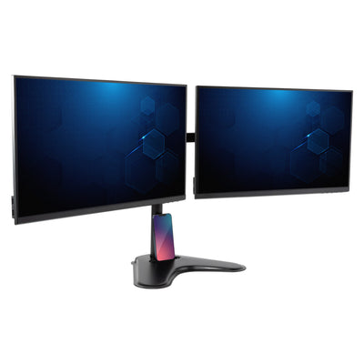 Free-Standing Dual Monitor Arms