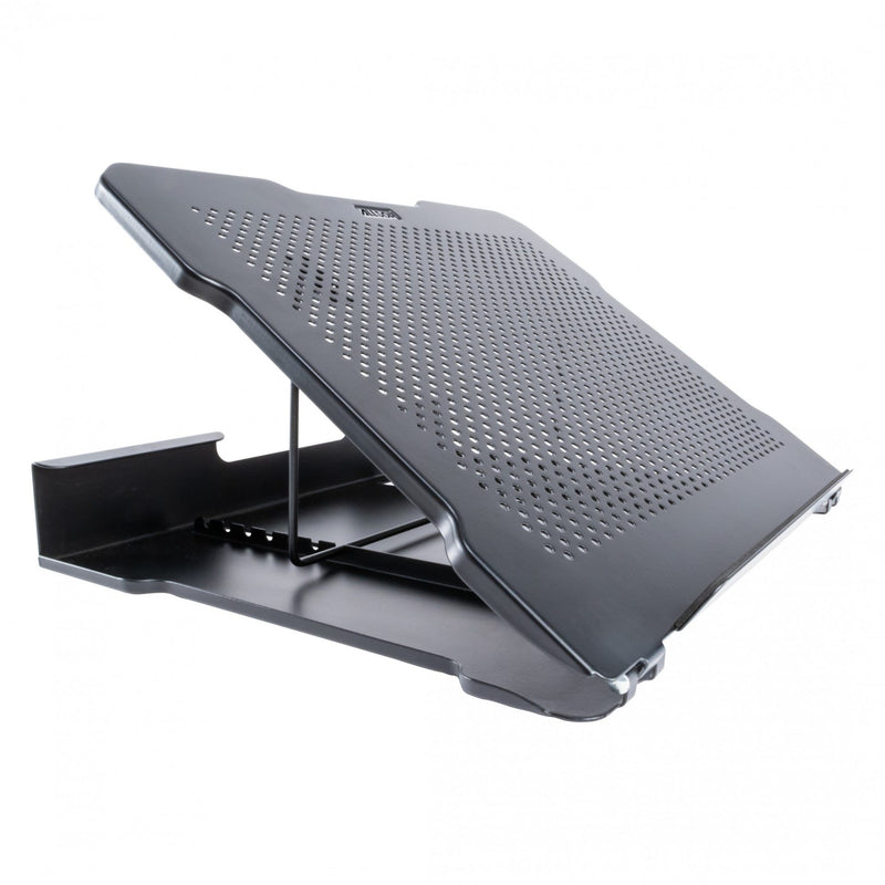 Studio Photo Metal Art Adjustable Laptop Stand Pearl Black three quarter view